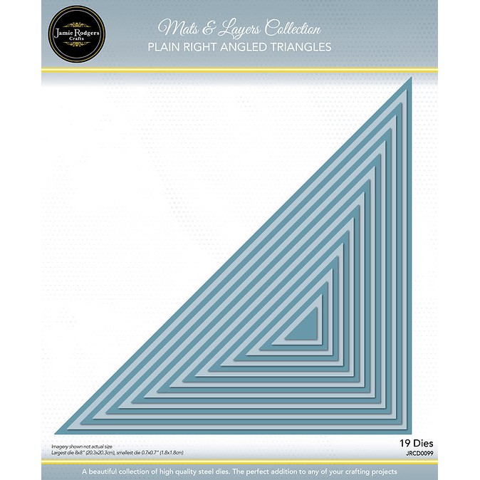 Jamie Rodgers Crafts - Plain Right Angled Triangles Die Set