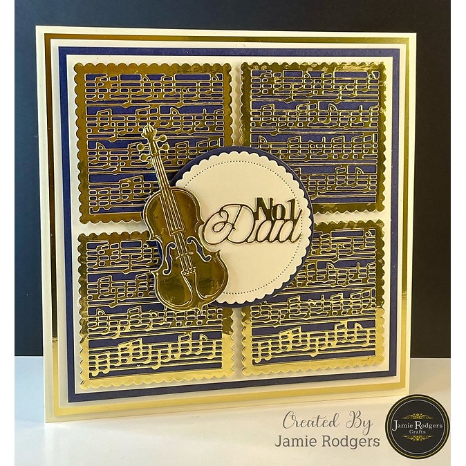 Jamie Rodgers Crafts - Music Notes Square Tile Die Set - Image 3