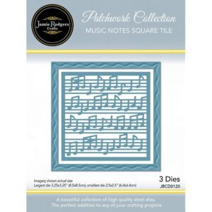 Jamie Rodgers Crafts - Music Notes Square Tile Die Set