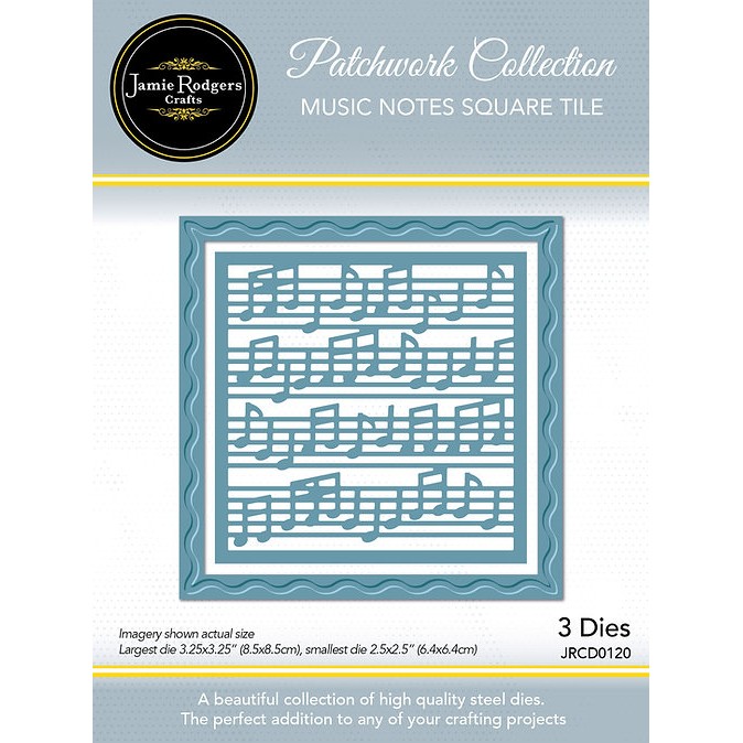 Jamie Rodgers Crafts - Music Notes Square Tile Die Set