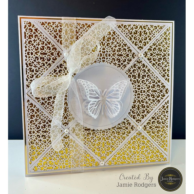 Jamie Rodgers Crafts - Fretwork Square Tile Die Set - Image 3