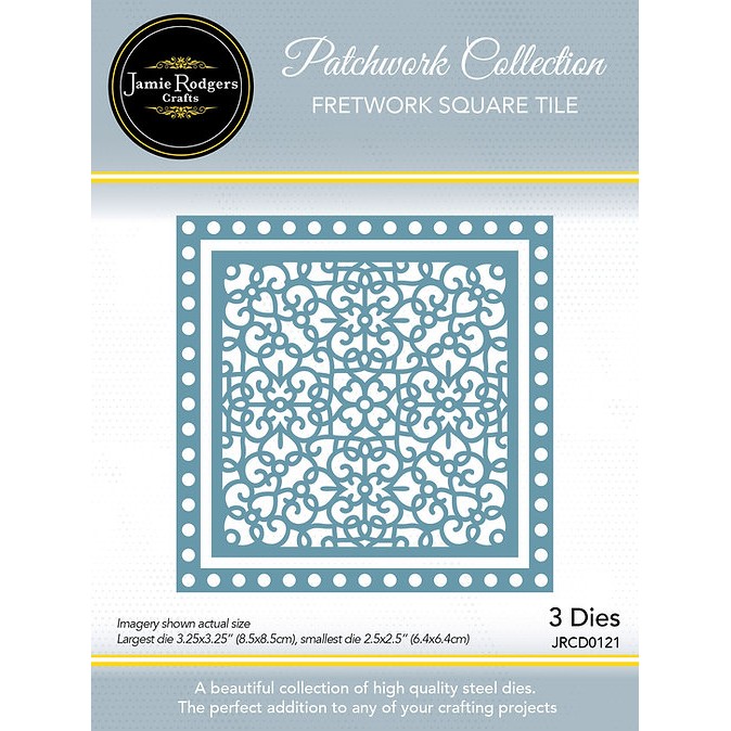 Jamie Rodgers Crafts - Fretwork Square Tile Die Set