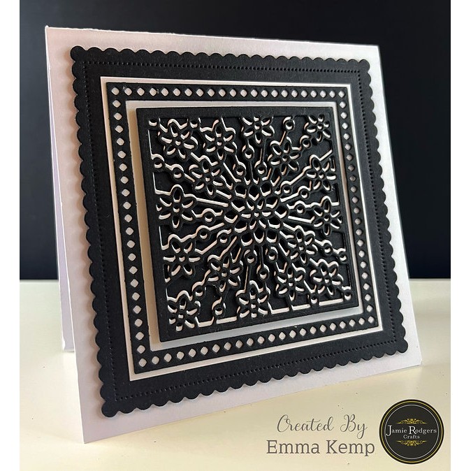 Jamie Rodgers Crafts - Floral Square Tile Die Set - Image 5