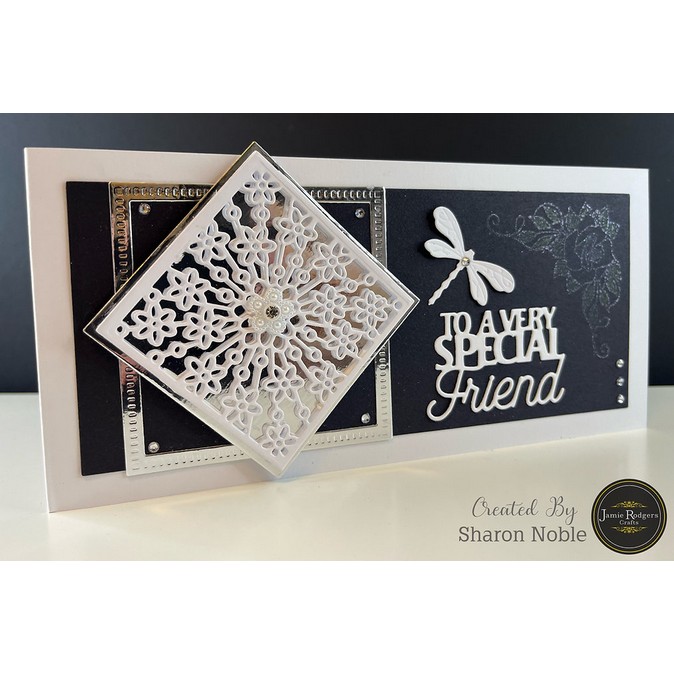 Jamie Rodgers Crafts - Floral Square Tile Die Set - Image 4