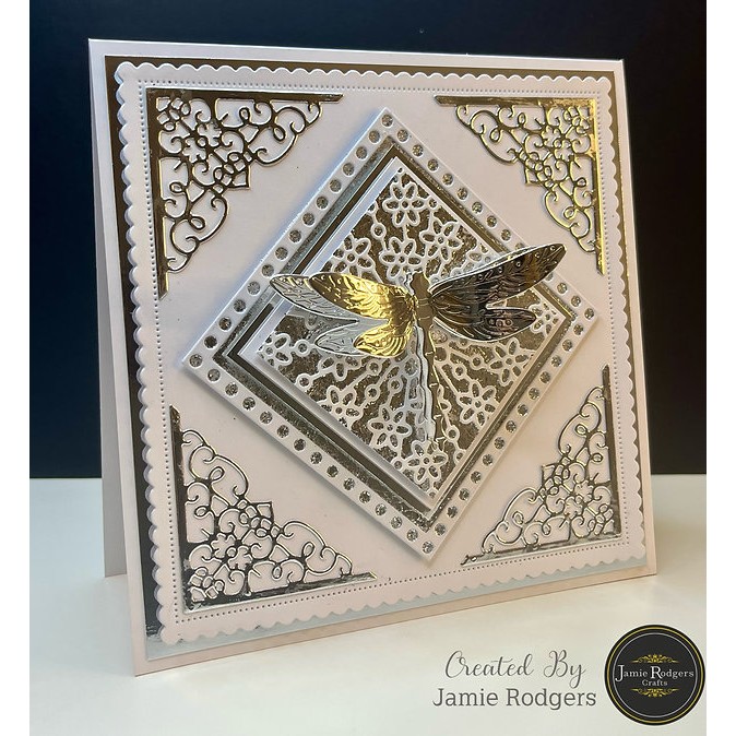 Jamie Rodgers Crafts - Floral Square Tile Die Set - Image 3