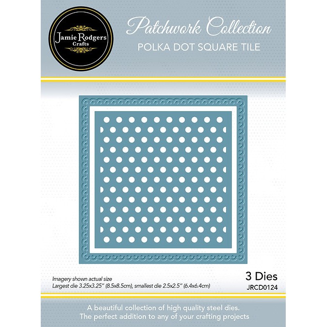 Jamie Rodgers Crafts - Polka Dot Square Tile Die Set