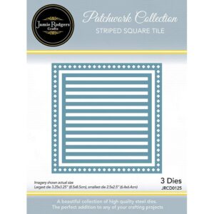 Jamie Rodgers Crafts - Striped Square Tile Die Set