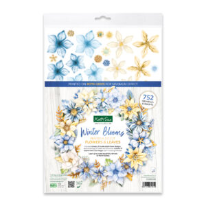 Katy Sue Designs - Winter Blooms Die Cut Flowers & Leaves, 12 sheets