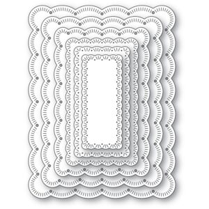 Memory Box - Fringed Scalloped Frame Set craft die