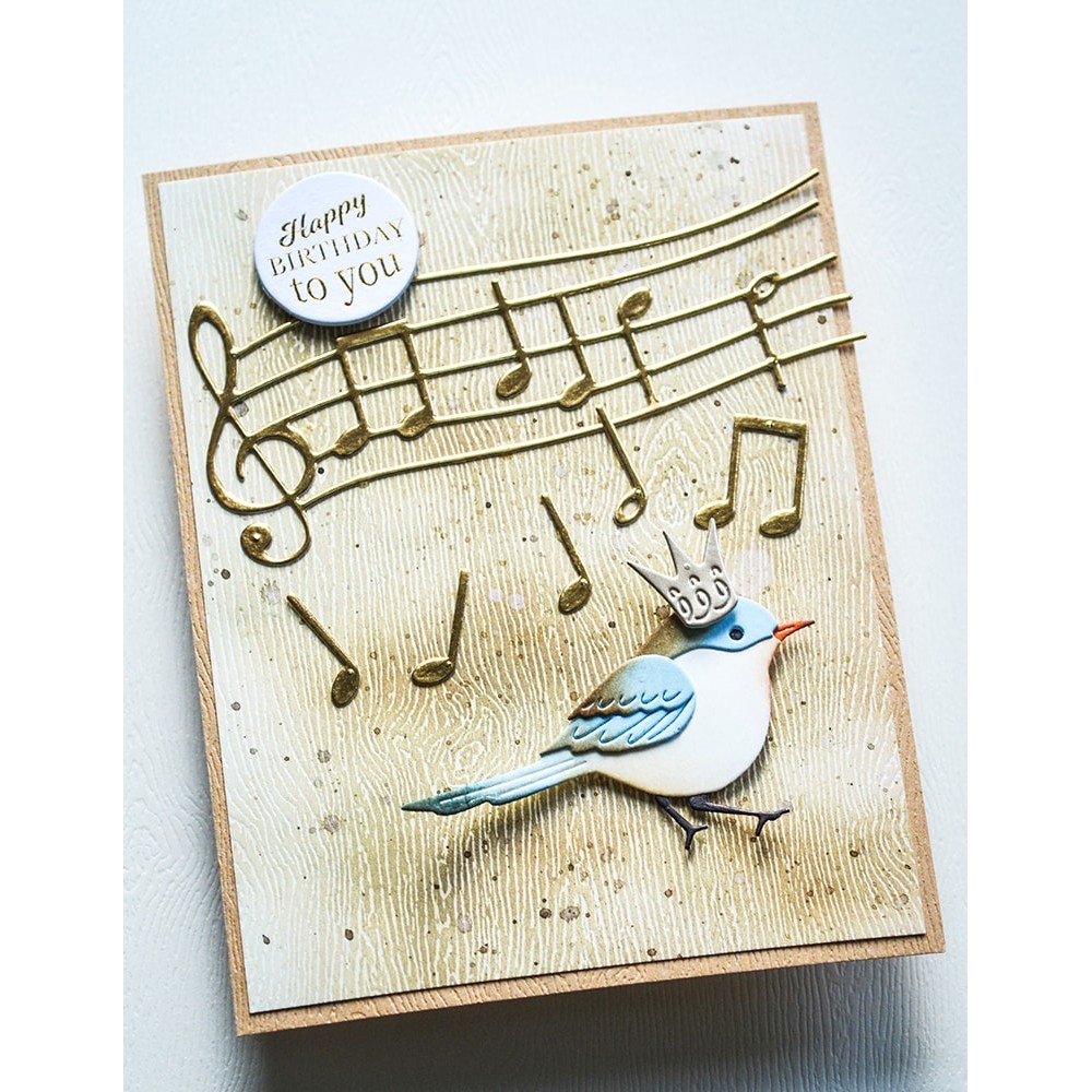 Bluelans Fustella Per Scrapbooking: Matrice Taglio Acciaio, Forma Note Musicali, Per Biglietti Fai Da Te E Decorazioni Carta