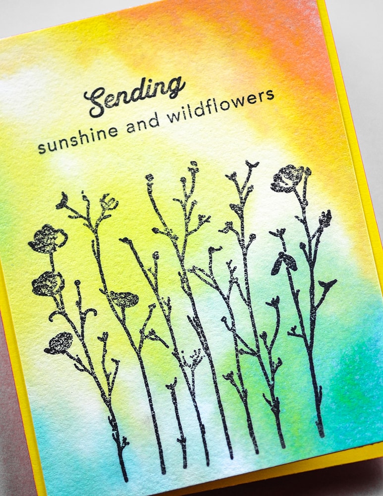Memory Box - Sunshine And Wildflowers Clear Stamp Set