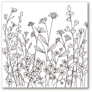Memory Box - Wildflower Field Cling Stamp