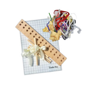 Crafts Too - Wooden Bow Maker, A4 Magic Mat & Ribbon set