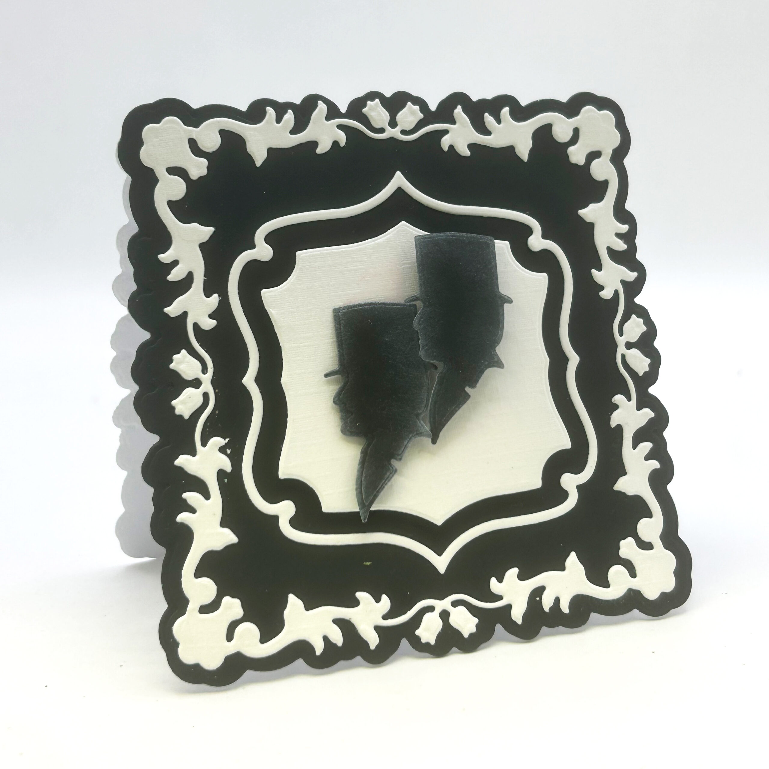 Nellie's Choice Vintasia Dies - Frame with Man & Romantic Birds