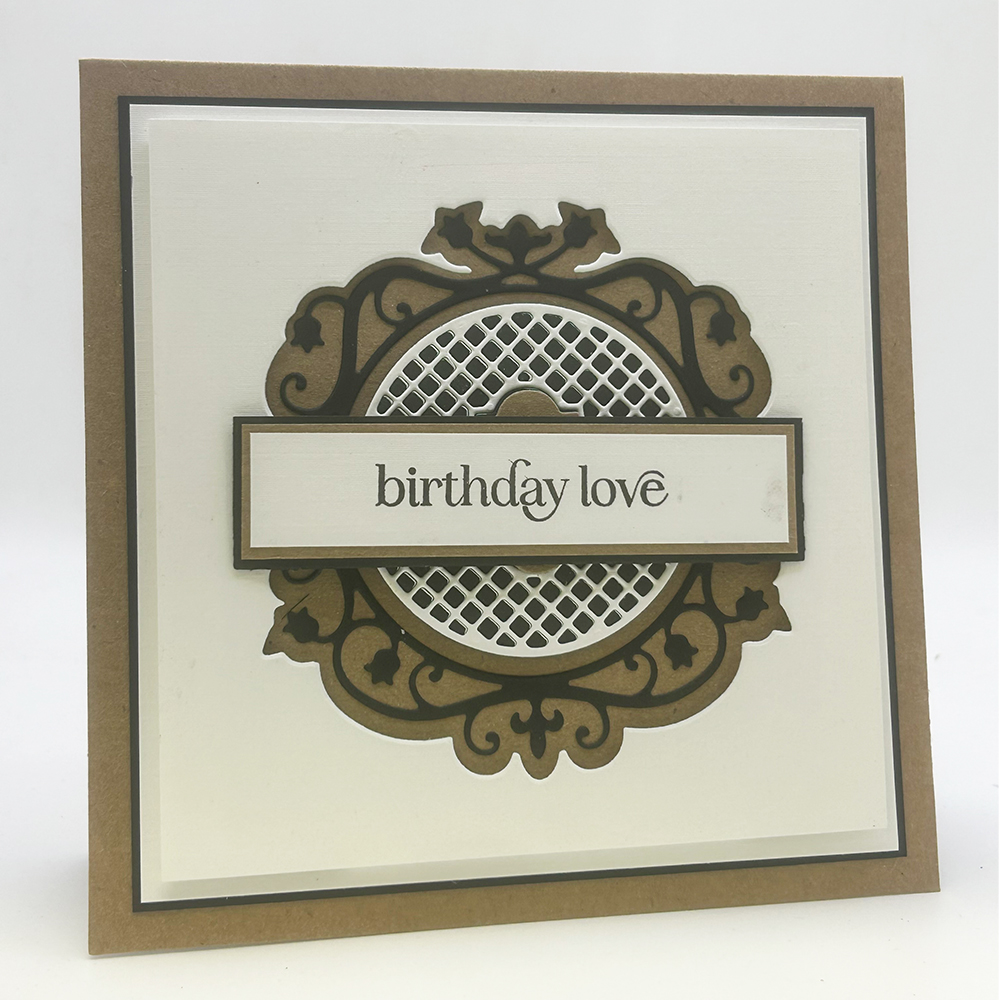 Nellie's Choice Vintasia Dies - Round with Grid & Square with Grid/Oval with Grid