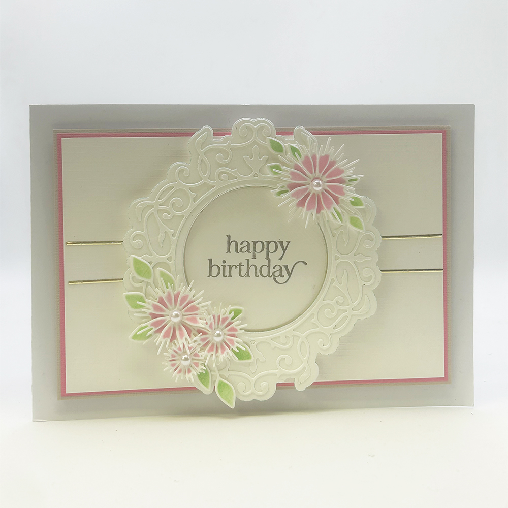 Nellie's Choice Vintasia Dies - Frame with Man & Romantic Birds - Image 6