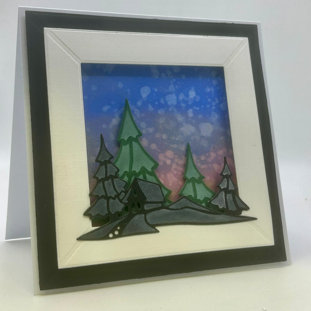 Lea-bilities Cutting and Embossing Die - Scenery Trees & Scenery With House set