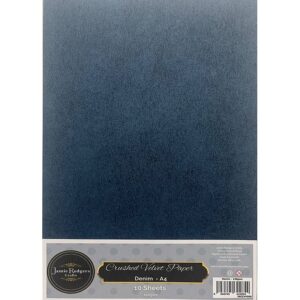 Jamie Rodgers Crafts Denim Crushed Velvet Paper