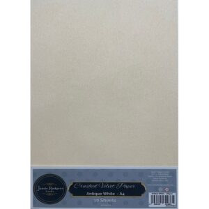 Jamie Rodgers Crafts Antique White Crushed Velvet Paper