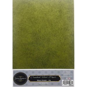 Jamie Rodgers Crafts Moss Green Crushed Velvet Paper