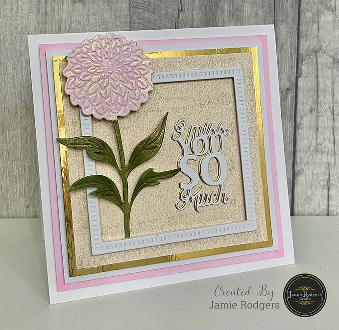 Jamie Rodgers Crafts Zinnia Blooms Craft Die Set - Image 2