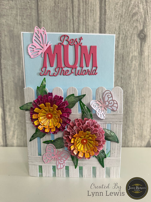 Jamie Rodgers Crafts Zinnia Blooms Craft Die Set - Image 6