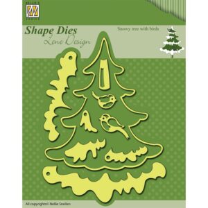 Nellie’s Choice Shape Dies - Snowy Tree with Birds