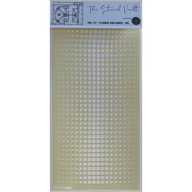 The Stencil Vault – Faded Squares DL