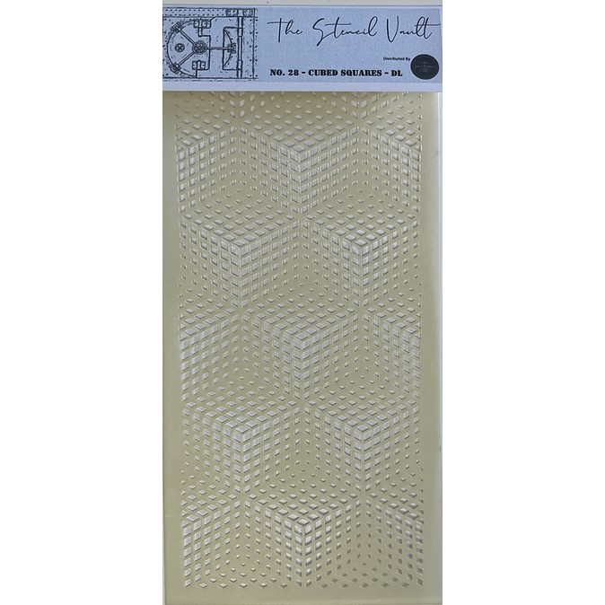 The Stencil Vault – Cubed Squares DL