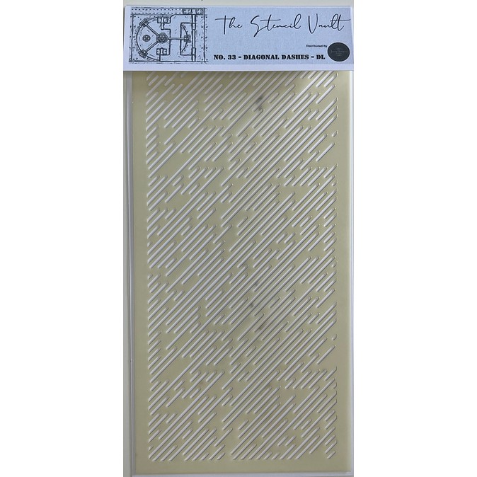 The Stencil Vault – Diagonal Dashes DL