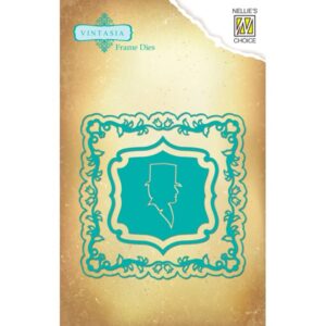 Nellie's Choice Vintasia Dies - Square Frame with Man