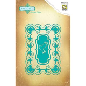 Nellie's Choice Vintasia Dies - Rectangle Frame with Bird