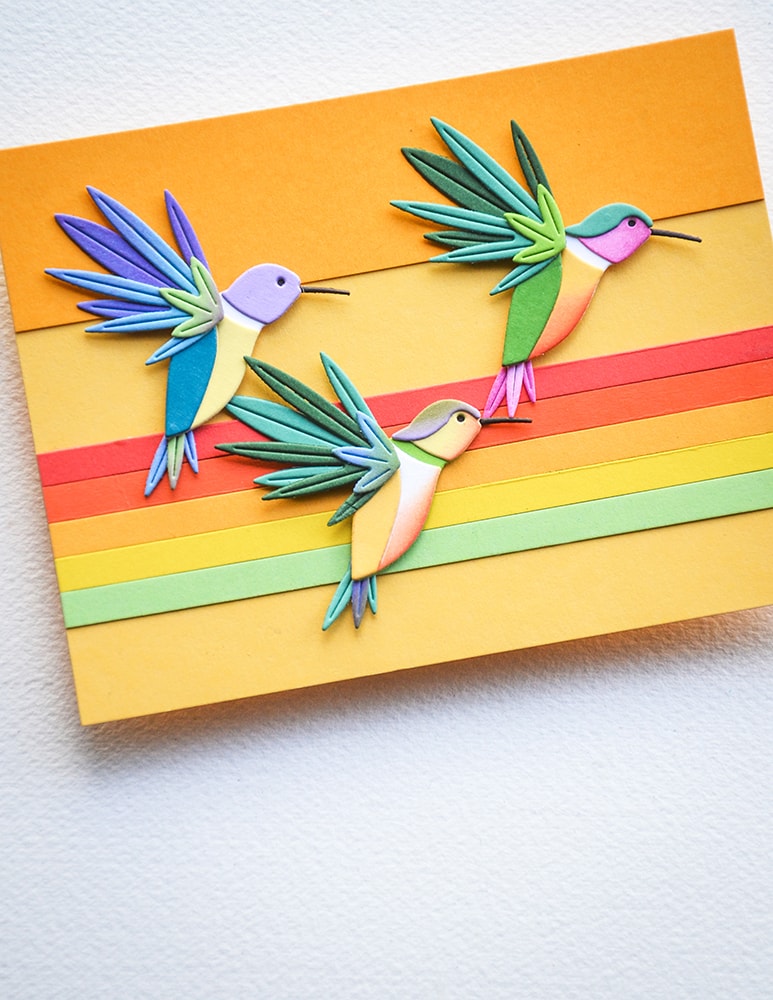 Birch Press Designs - Block Print Hummingbird Craft Die - Image 5