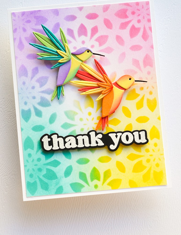 Birch Press Designs - Block Print Hummingbird Craft Die - Image 4