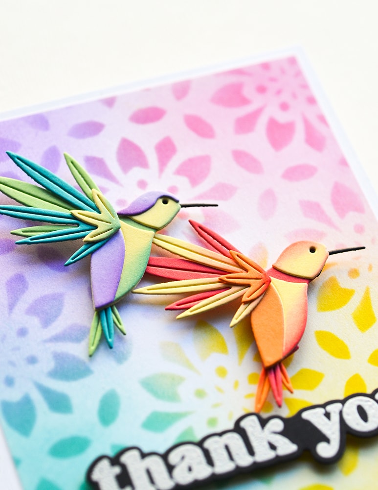 Birch Press Designs - Block Print Hummingbird Craft Die