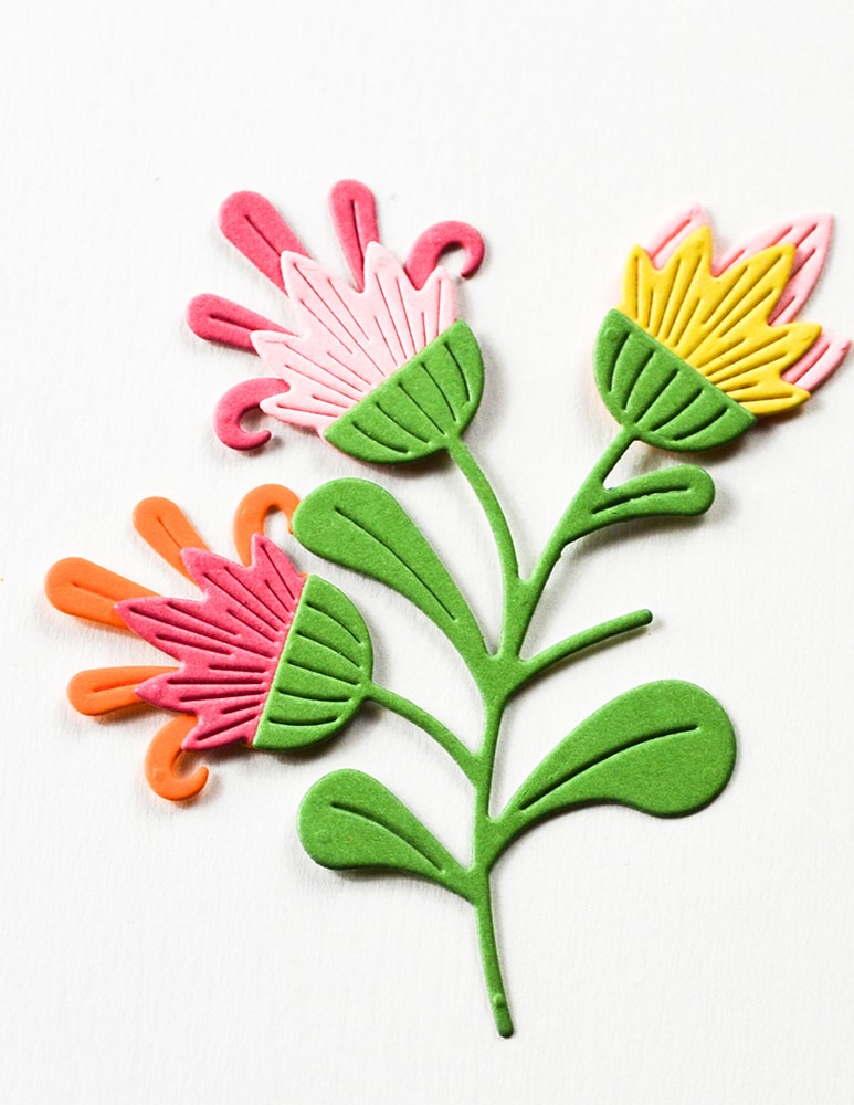 Birch Press Designs - Block Print Tapestry Blooms Craft Die