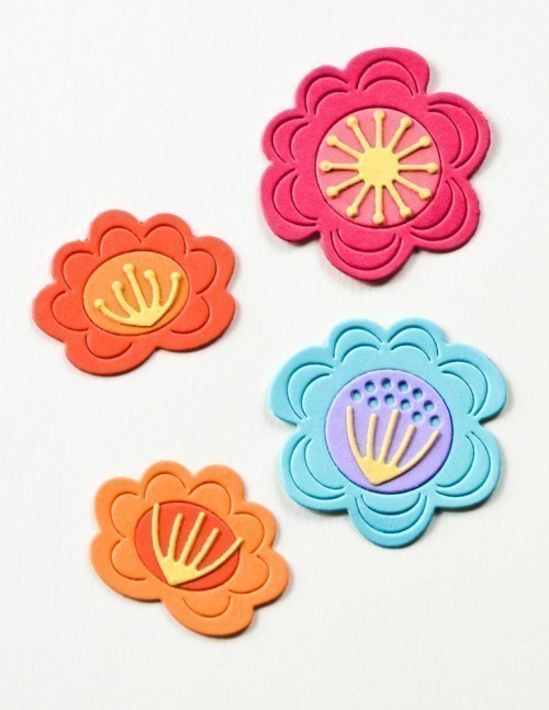 Birch Press Designs - Block Print Fun Floral Craft Die