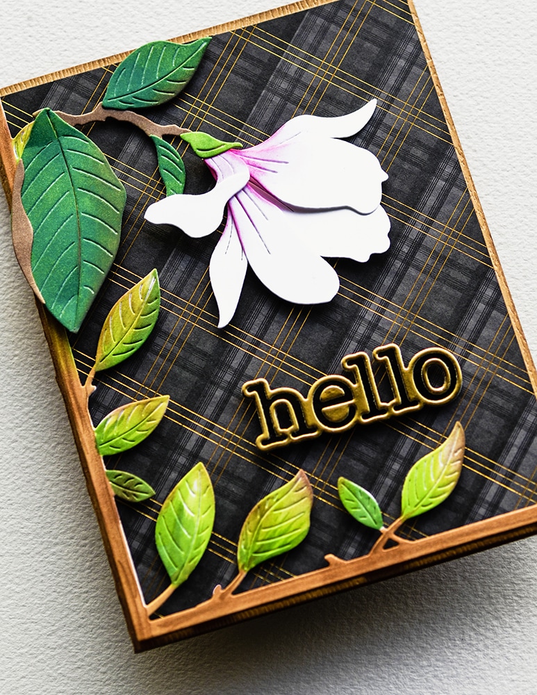 Memory Box Vibrant Leaf Corner craft die