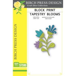 Birch Press Designs - Block Print Tapestry Blooms Craft Die
