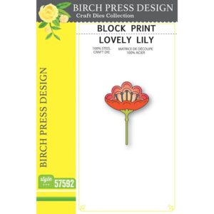 Birch Press Designs - Block Print Lovely Lily Craft Die