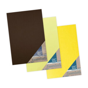 Craft Artist Card Bumper Pack Sunshine Yellow, Spring Yellow and Chocolate