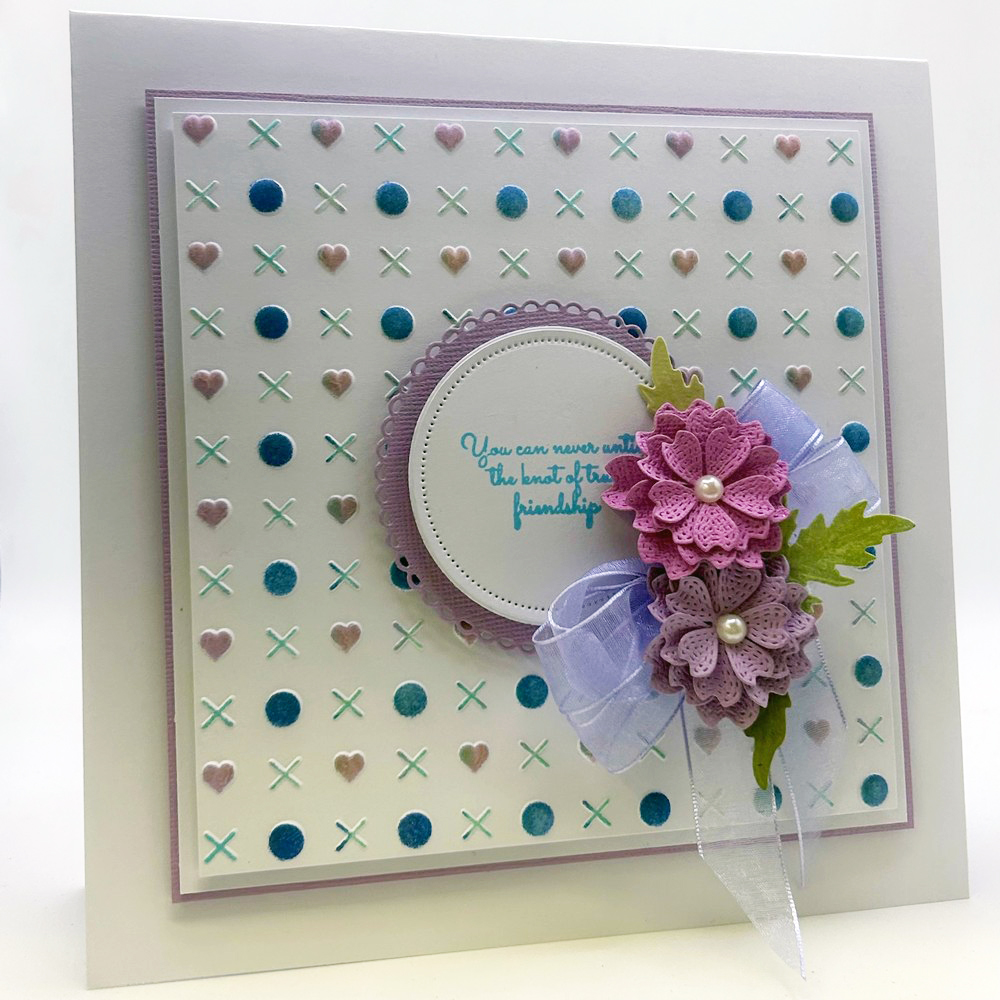 Nellie's Choice 3D Folder & Stencil Set - Hugs & Kisses