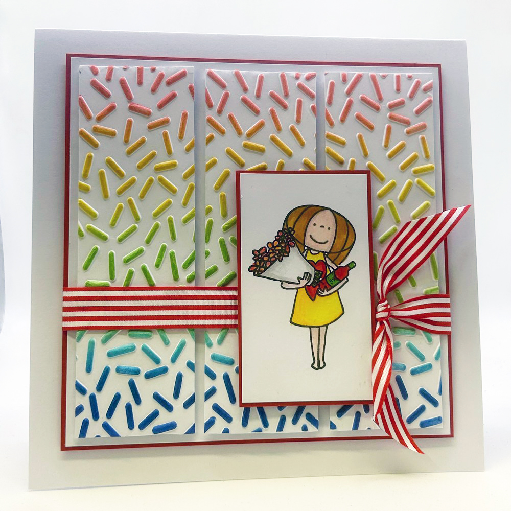 Nellie's Choice 3D Folder & Stencil Set - Confetti Sprinkles