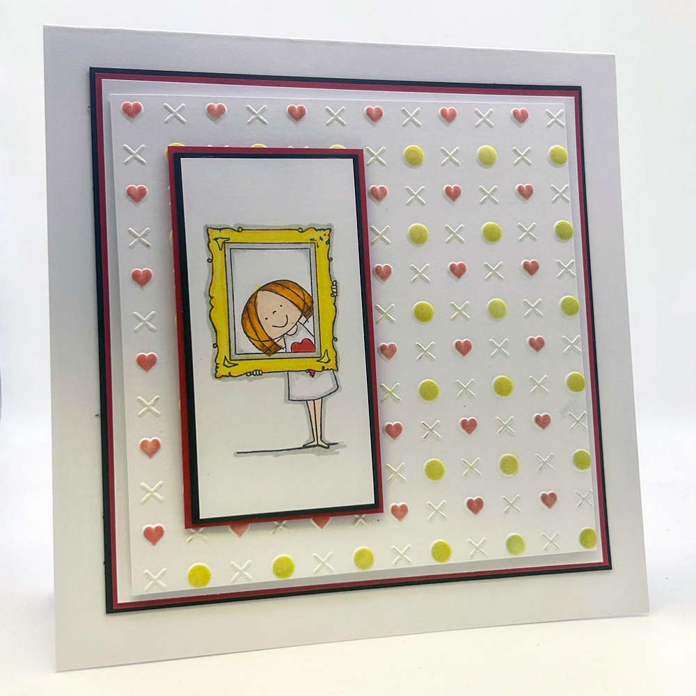 Nellie's Choice 3D Folder & Stencil Set - Hugs & Kisses - Image 4