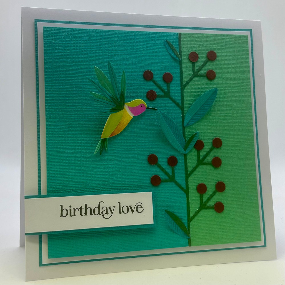 Birch Press Designs - Block Print Hummingbird Craft Die - Image 9