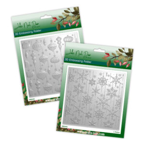 John Next Door 3D Embossing Folders – Retro Baubles & Snowflakes