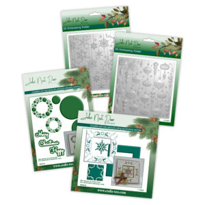 John Next Door Christmas - Small Circle Wreaths, Festive FrameMaker, Retro Baubles & Snowflake set