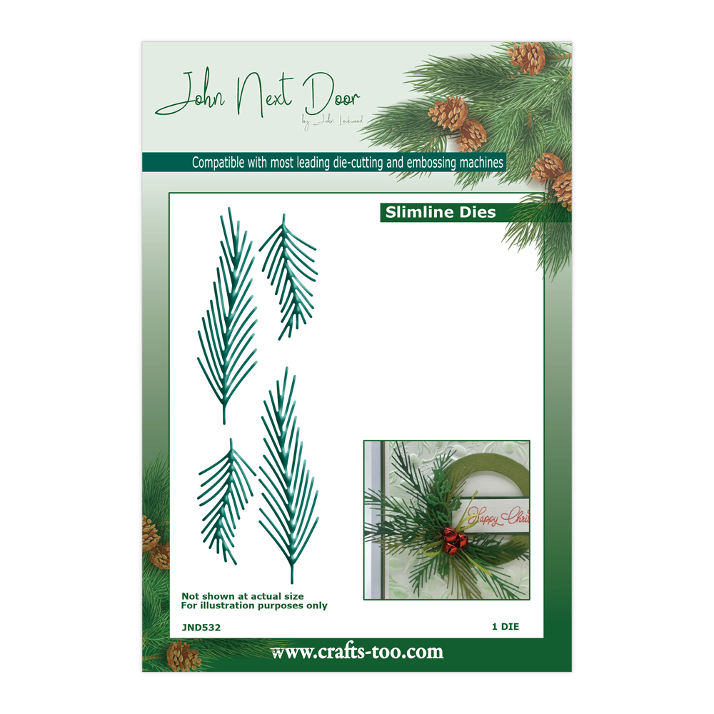 John Next Door Christmas Snow Crystal Flower, Slimline Boughs, Twisting Snowflake & Snow Crystal FrameMaker set - Image 3