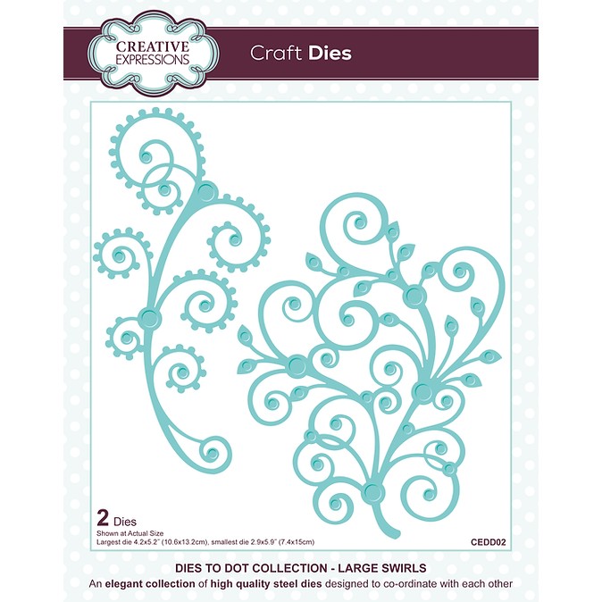 Creative Expressions - Large Swirls Craft Die Set
