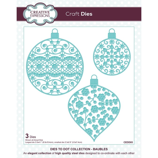 Creative Expressions - Baubles Craft Die Set